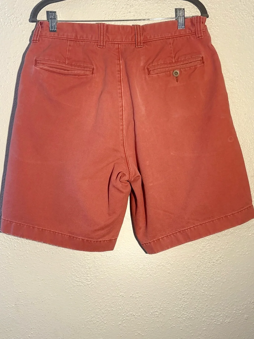J. Crew Gremercy Washed Cotton Chino Shorts Washed Rust Red Men's 33